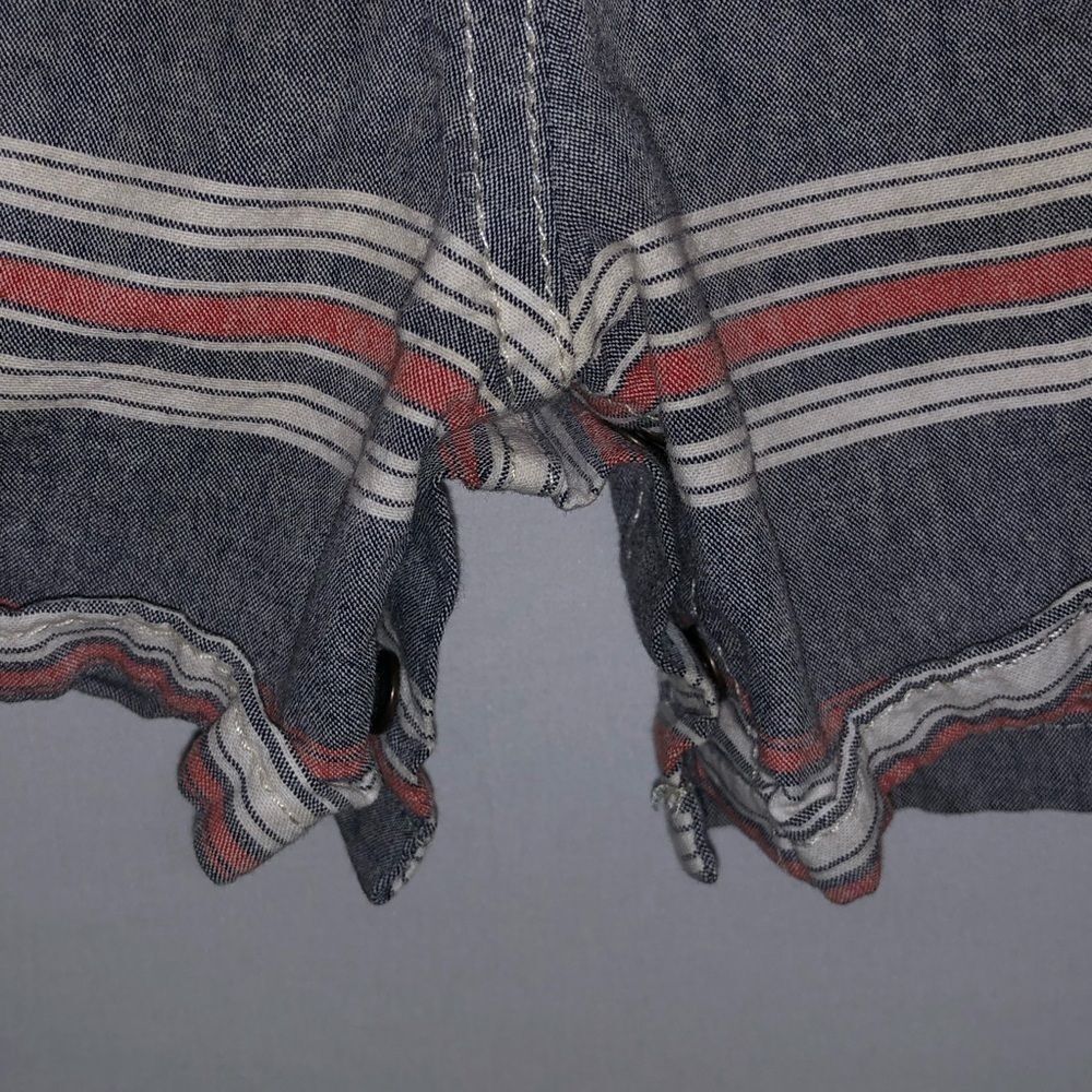 Oshkosh B'Gosh Red & Grey Striped Overalls - Picture 9 of 10
